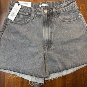 WeWoreWhat Women's Gray Denim Shorts